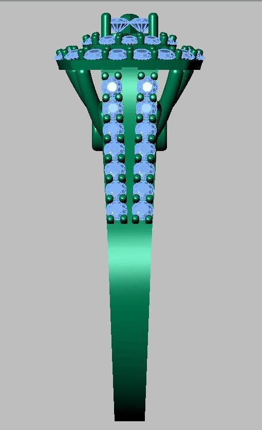 Diamond ring 0254 3D printable model 12 3D print model_13