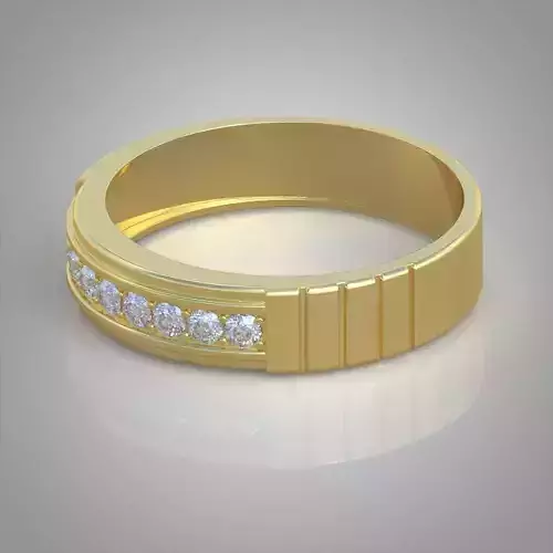 Diamond ring 0258 3D printable model 