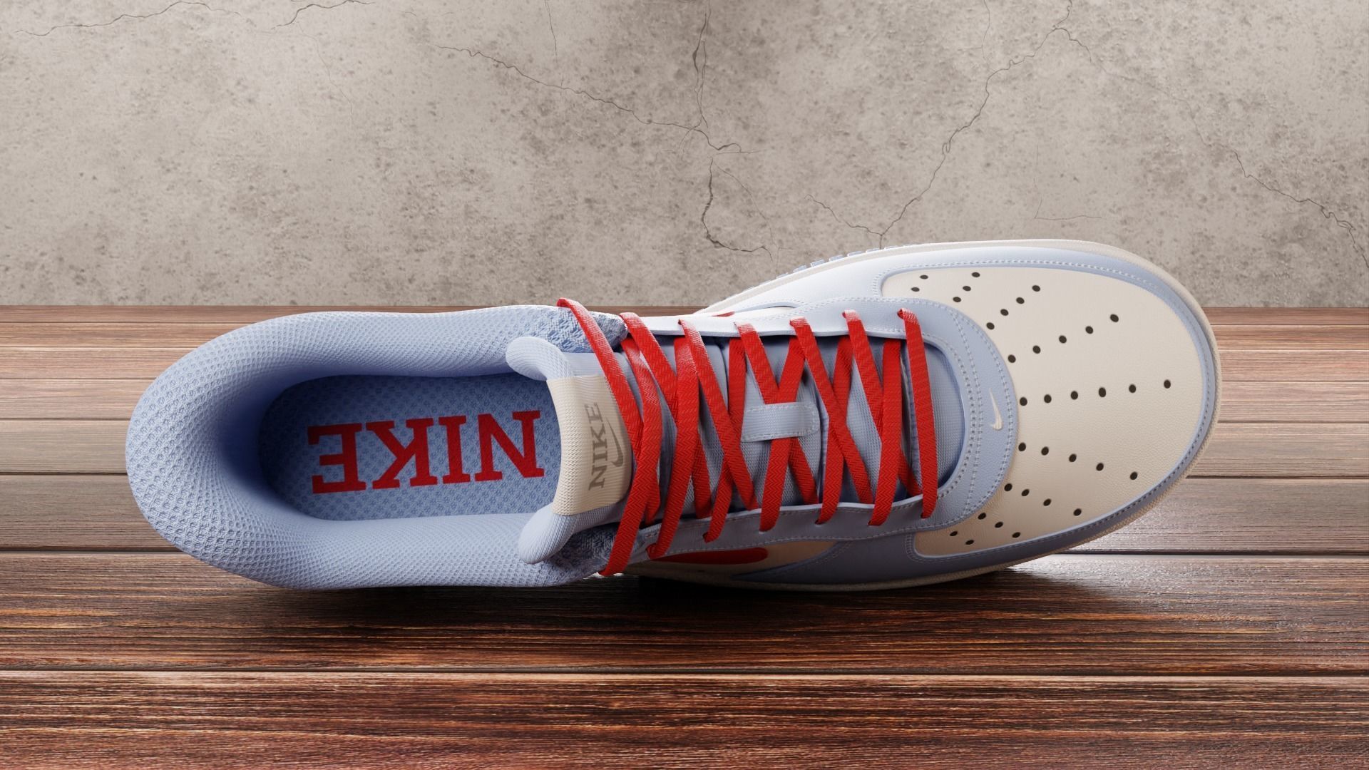 Nike Air Force 1 Custom 3D model_6