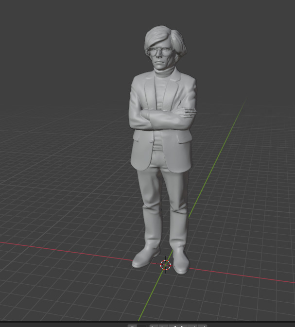 Andy Warhol 3D print model_13
