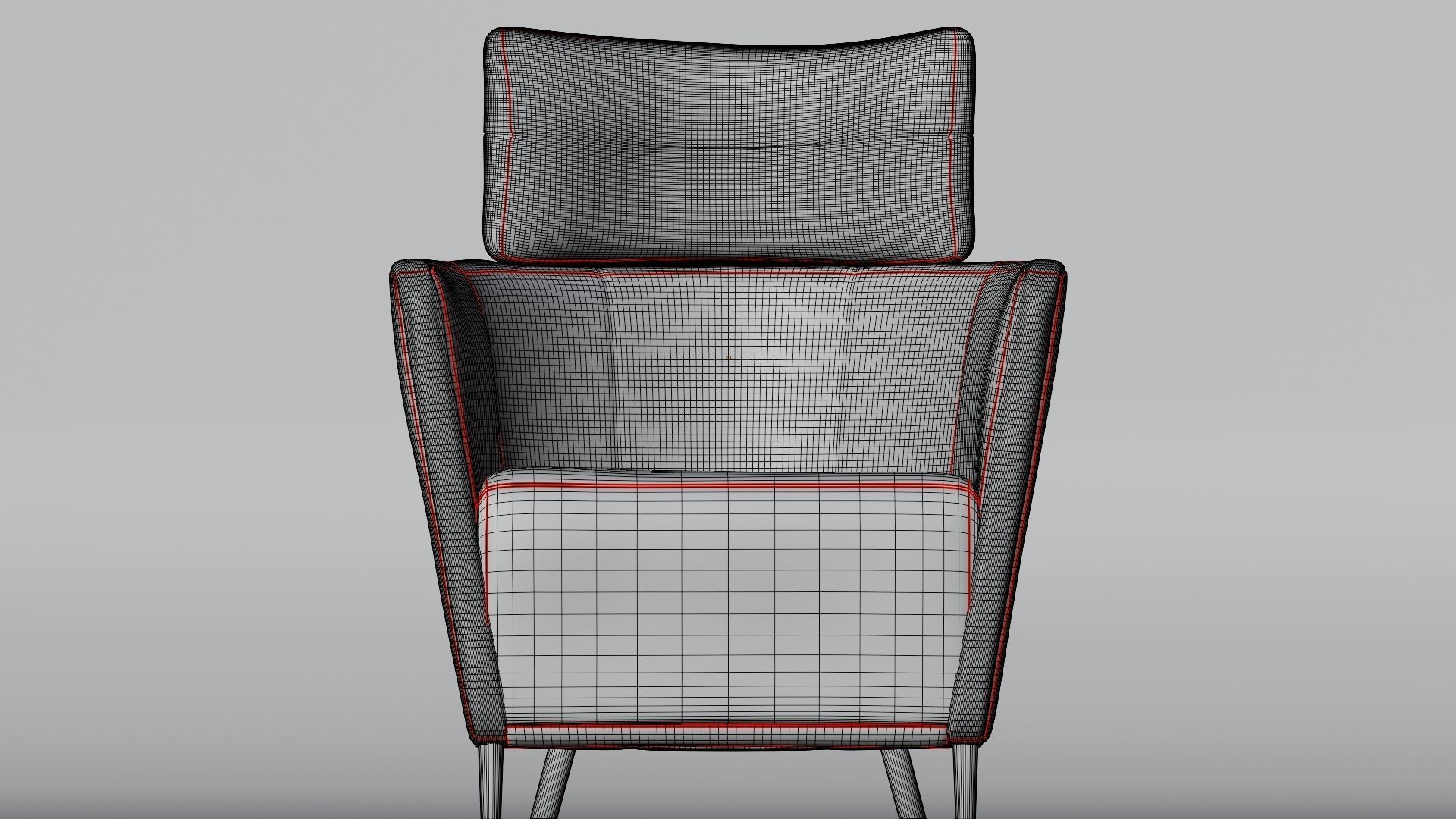 Single Sofa 3D Model 3D model_4