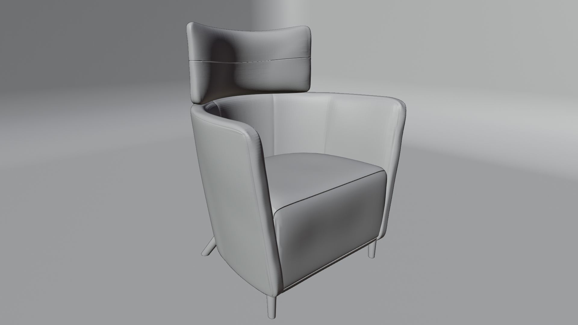 Single Sofa 3D Model 3D model_2