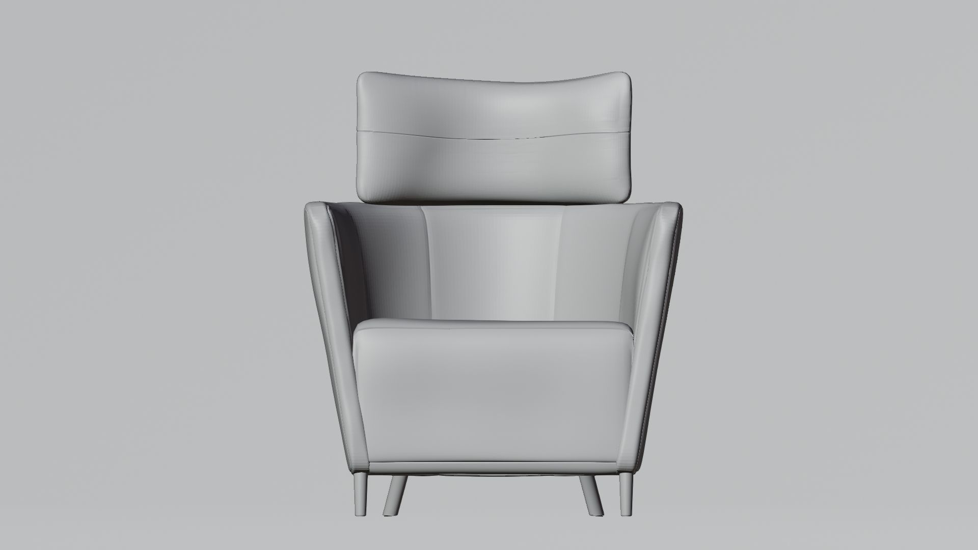 Single Sofa 3D Model 3D model_1