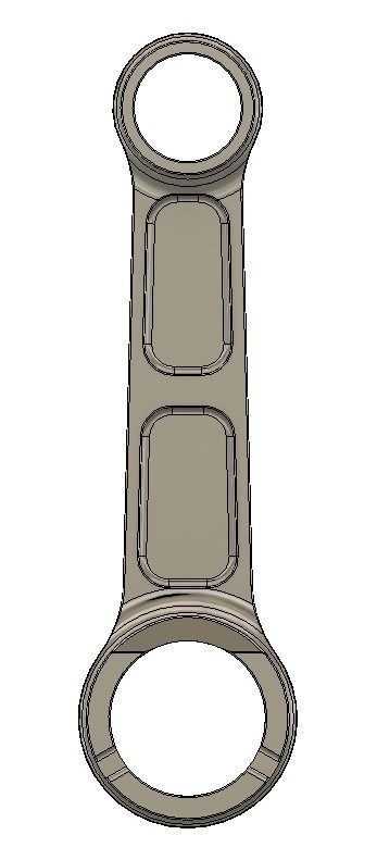 Connecting Rod GoKart Engine 3D model_1