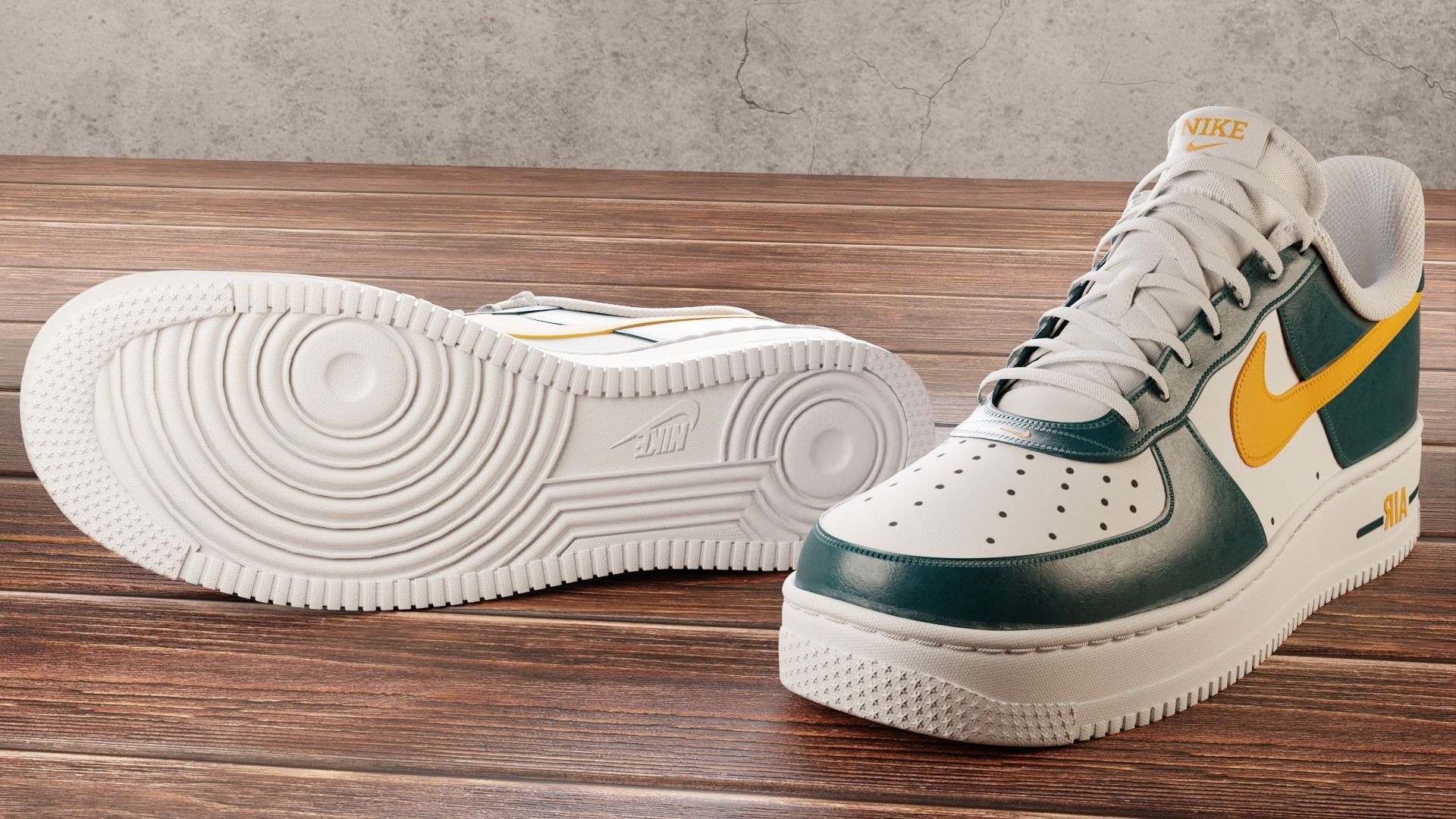 Nike Air Force 1 Custom 3D model_1