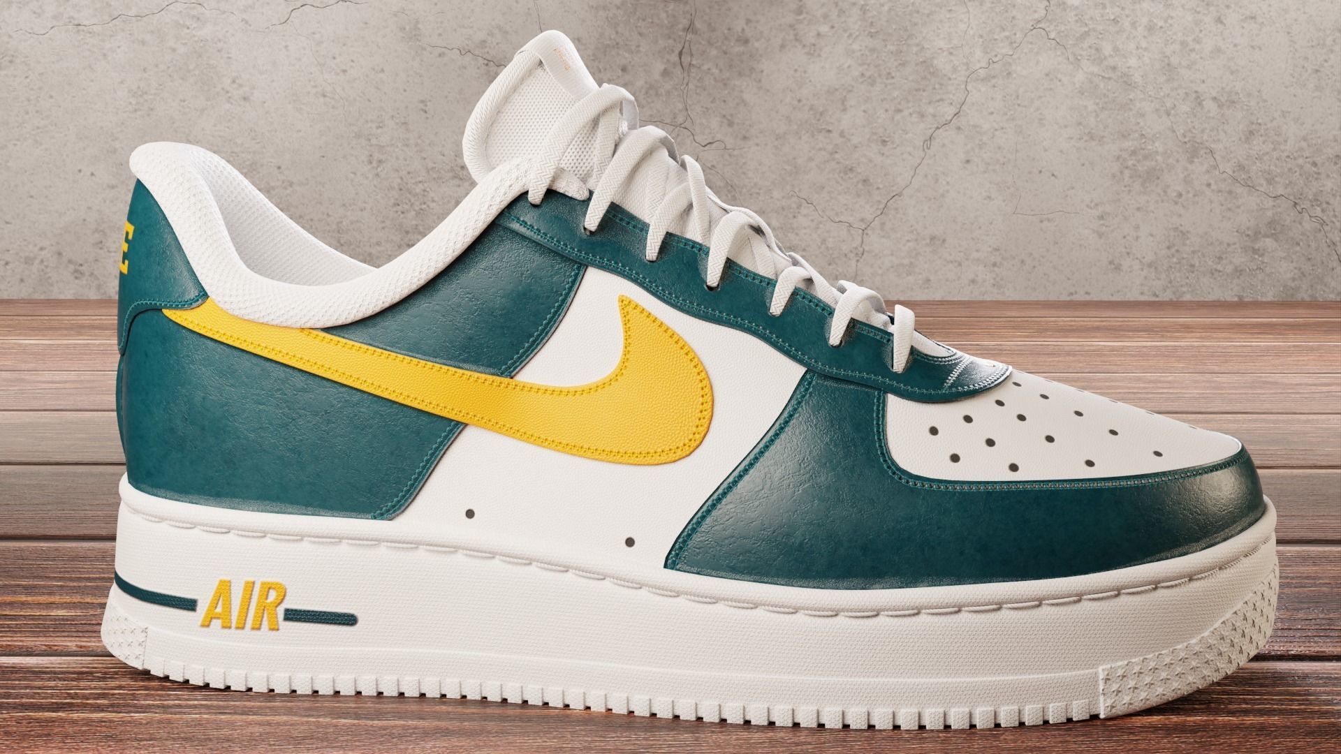 Nike Air Force 1 Custom 3D model_3