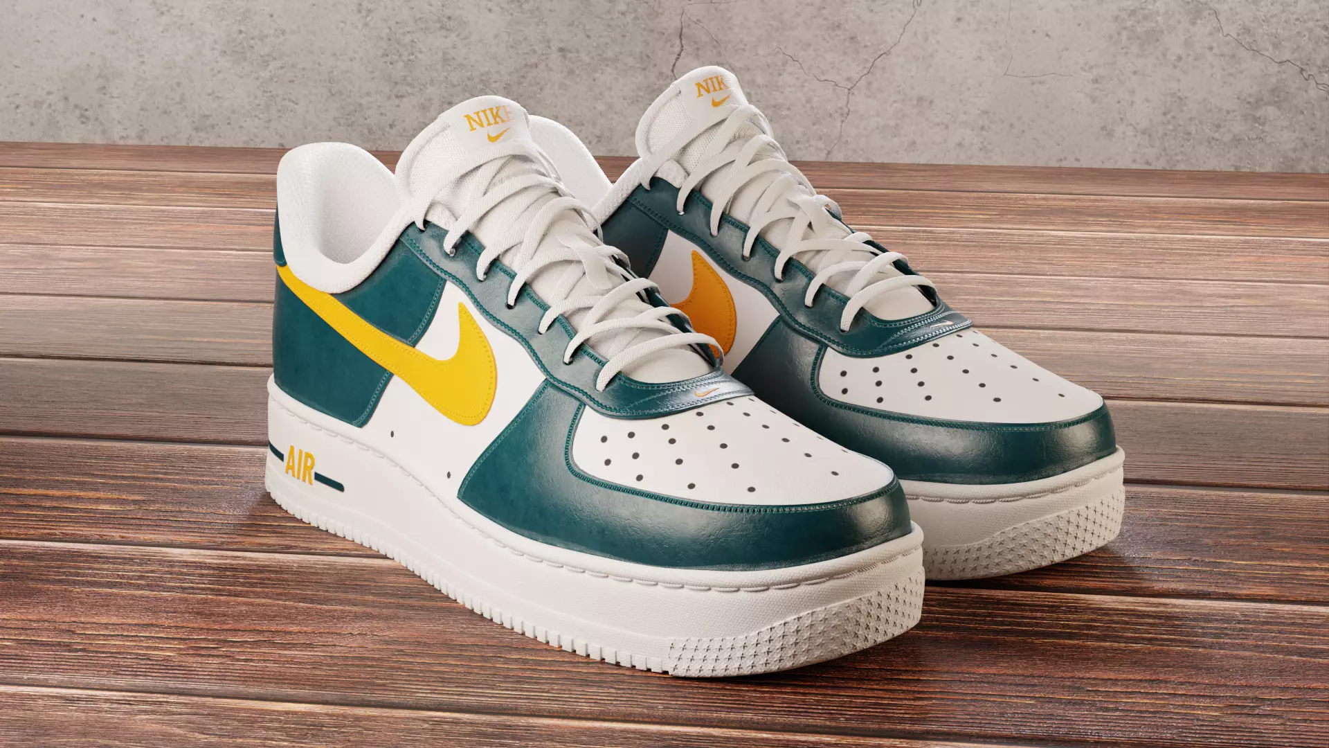 Nike Air Force 1 Custom 3D model_0