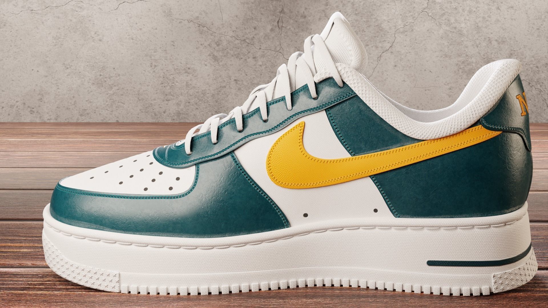 Nike Air Force 1 Custom 3D model_4