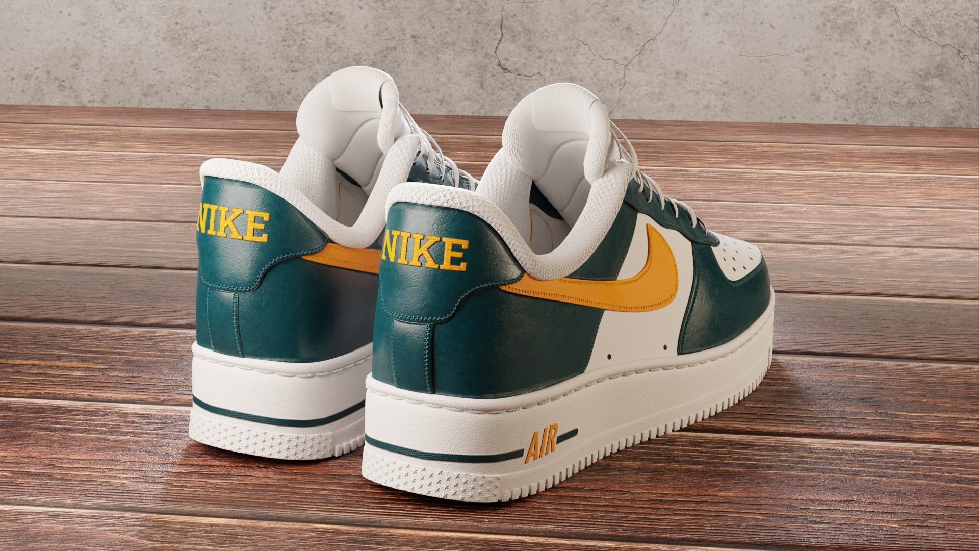 Nike Air Force 1 Custom 3D model_2