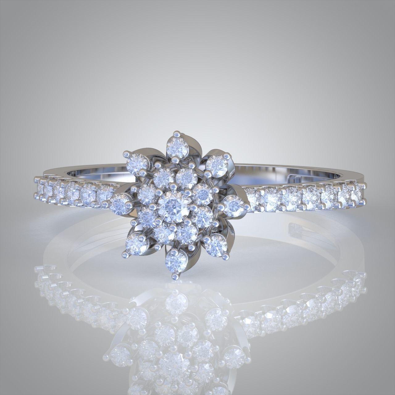 Diamond ring 0268 3D printable model 12- 3D print model_6