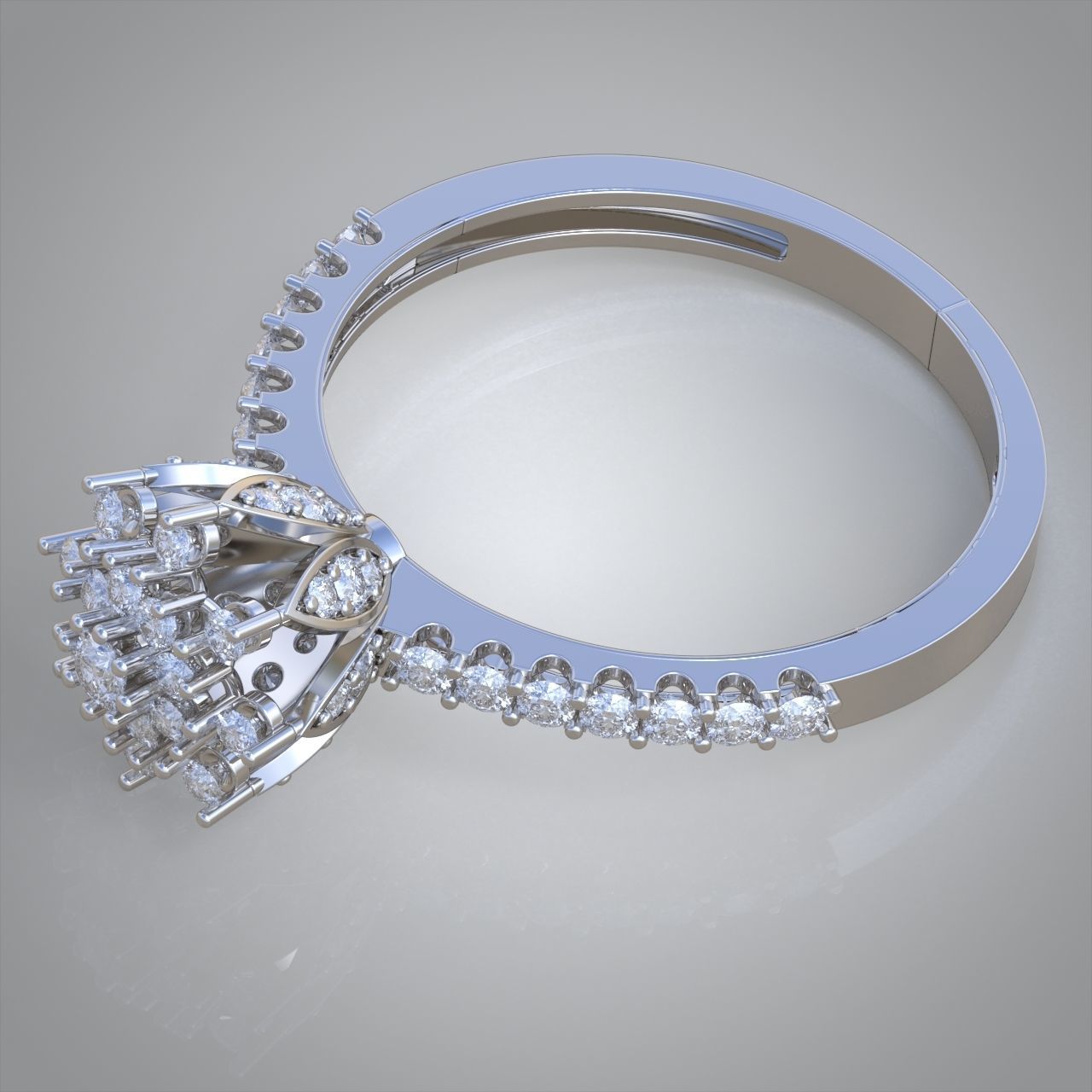 Diamond ring 0268 3D printable model 12- 3D print model_9