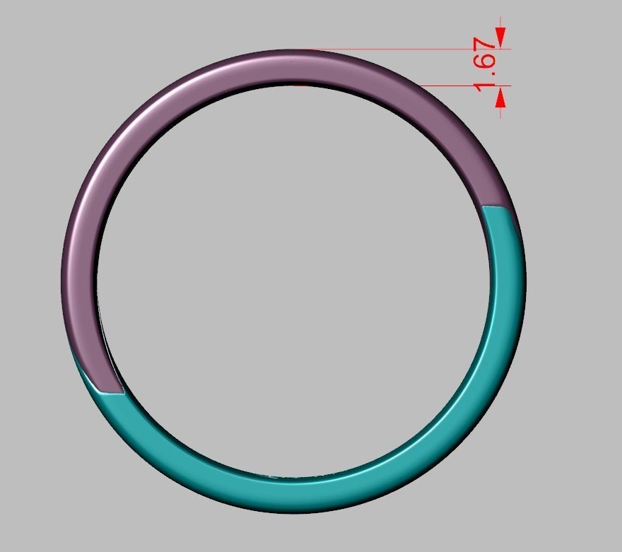 Diamond ring 0270 3D printable model 3D print model_7