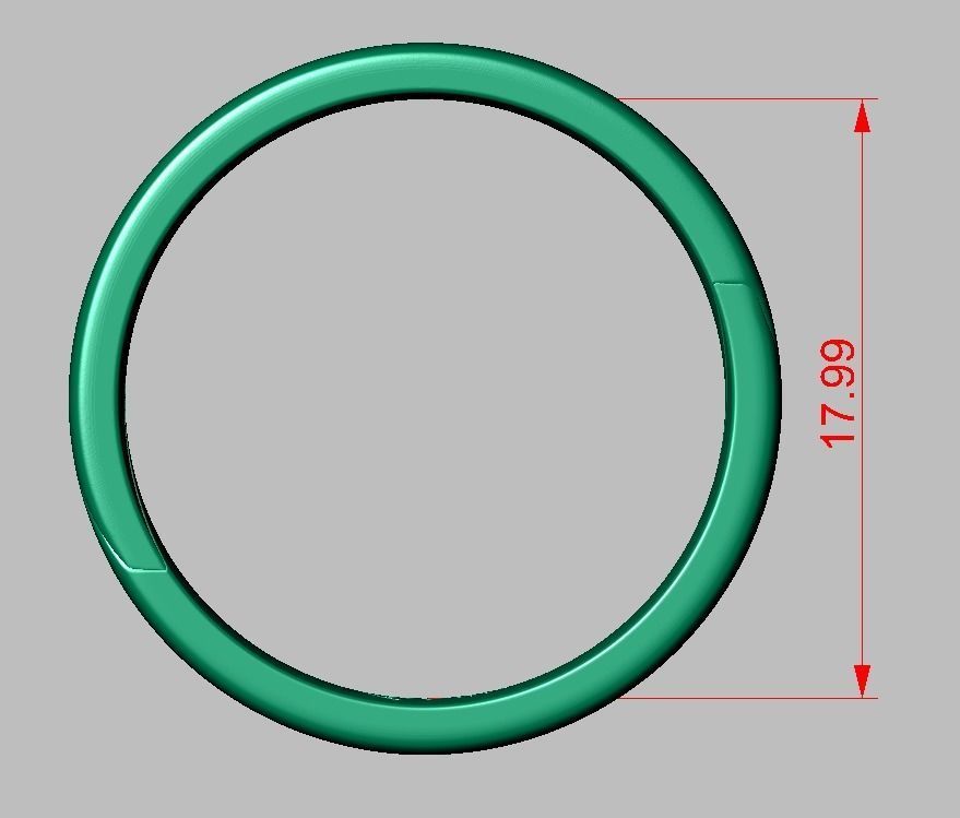Diamond ring 0270 3D printable model 3D print model_10