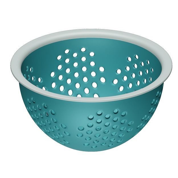 Plastic Fruit Sieve 3D model_3