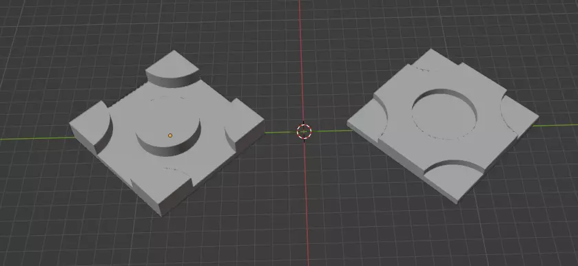 tile face thing that can slide each other for a secure bond Free 3D print model