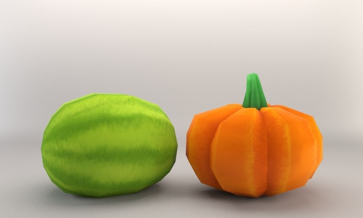 Cartoon Garden Package Low-poly 3D model_7