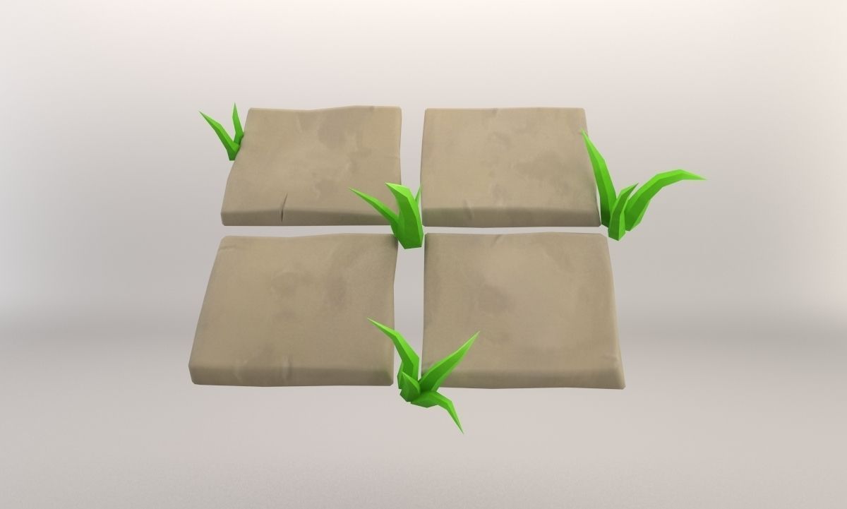 Cartoon Garden Package Low-poly 3D model_22