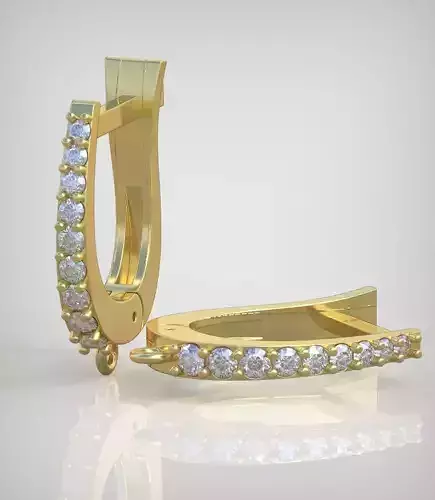 Earring model 242 3D printable model