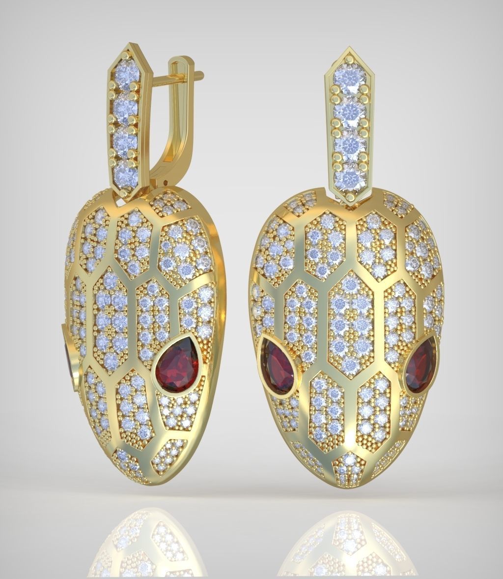 Snake Earring model 241 3D printable model13 3D print model_1