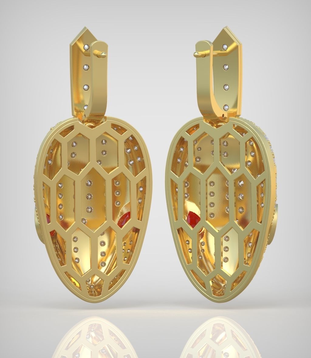 Snake Earring model 241 3D printable model13 3D print model_7