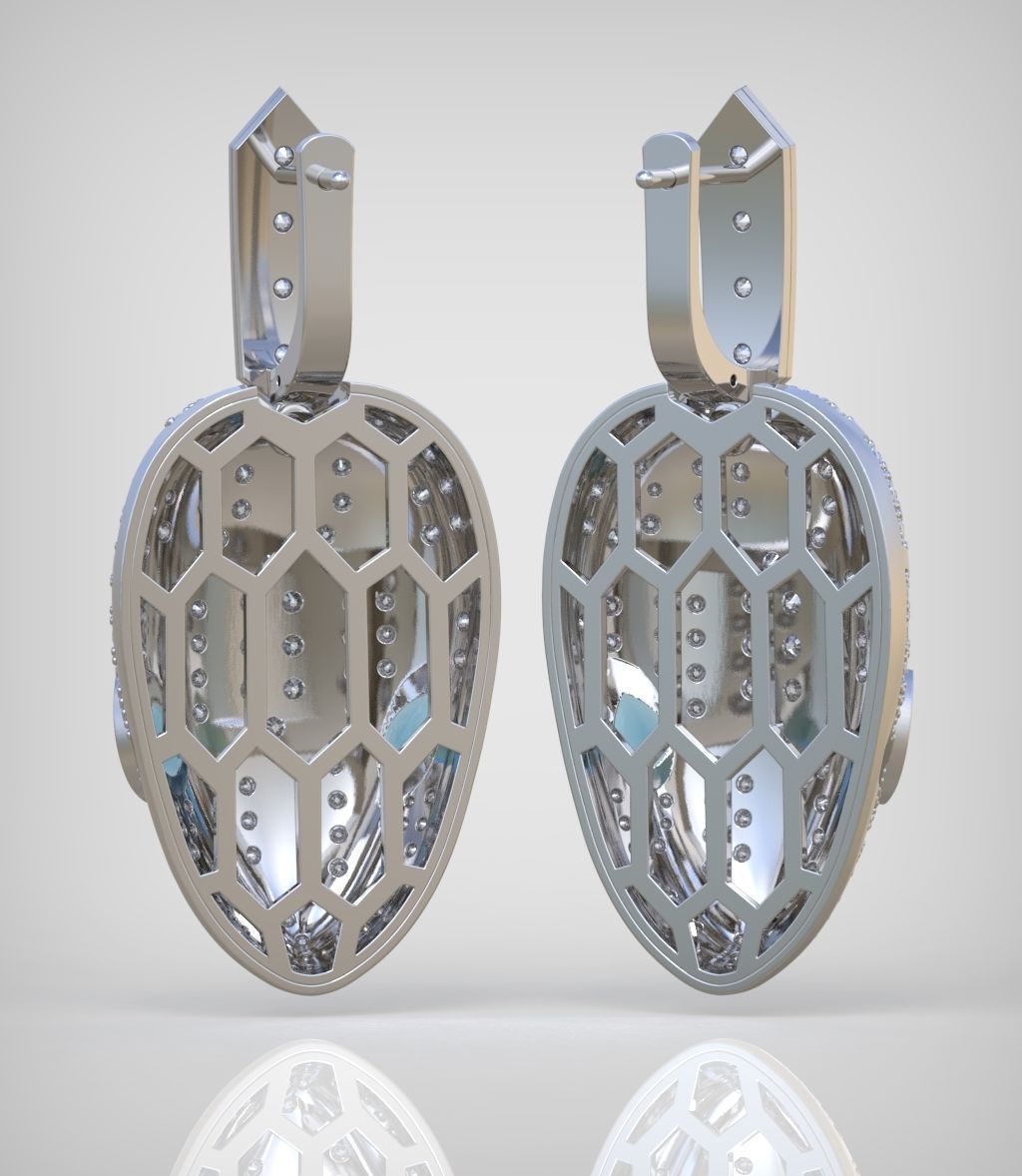 Snake Earring model 241 3D printable model13 3D print model_6