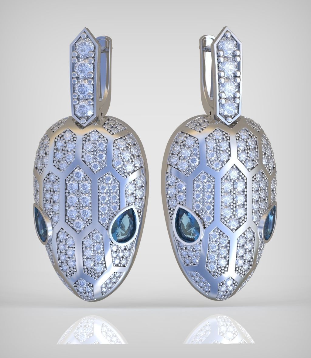 Snake Earring model 241 3D printable model13 3D print model_2