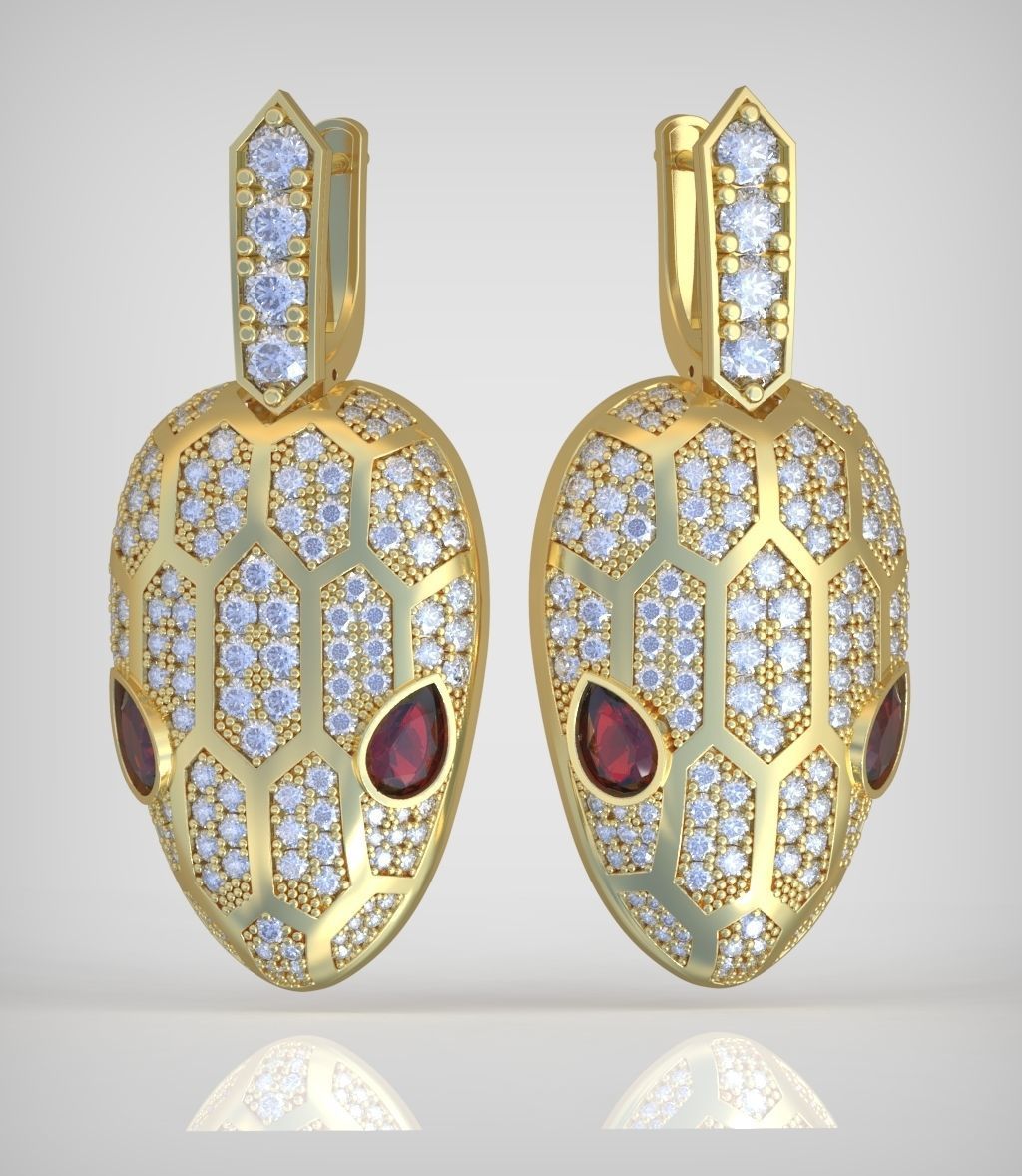 Snake Earring model 241 3D printable model13 3D print model_3