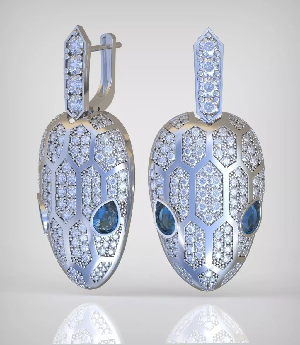 Snake Earring model 241 3D printable model13 3D print model_0