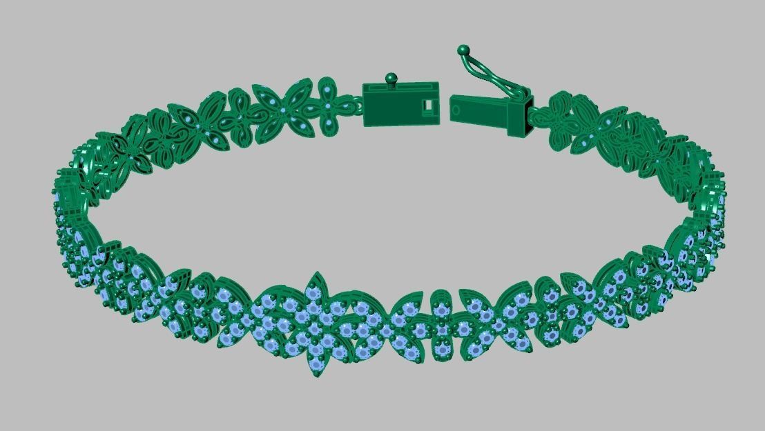 Bracelet model 3D printable model 0023-15 3D print model_14