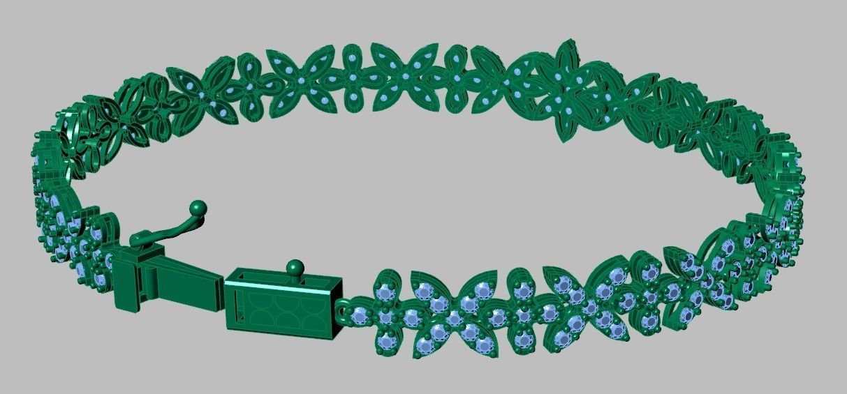 Bracelet model 3D printable model 0023-15 3D print model_16