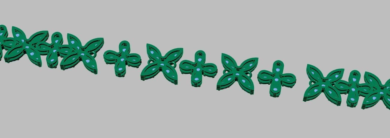 Bracelet model 3D printable model 0023-15 3D print model_12
