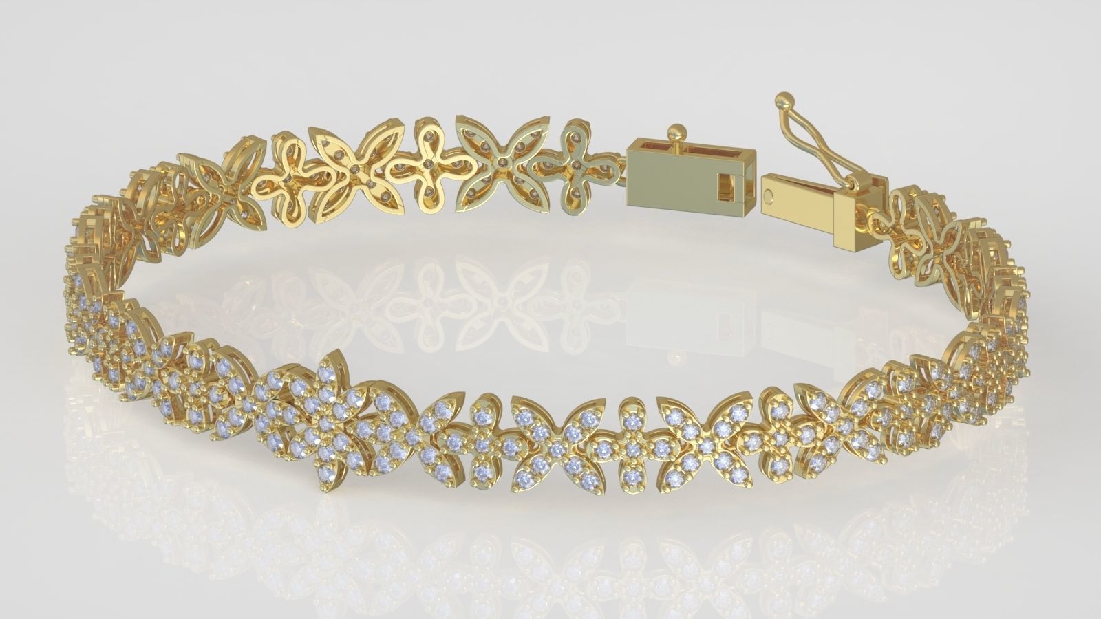 Bracelet model 3D printable model 0023-15 3D print model_1