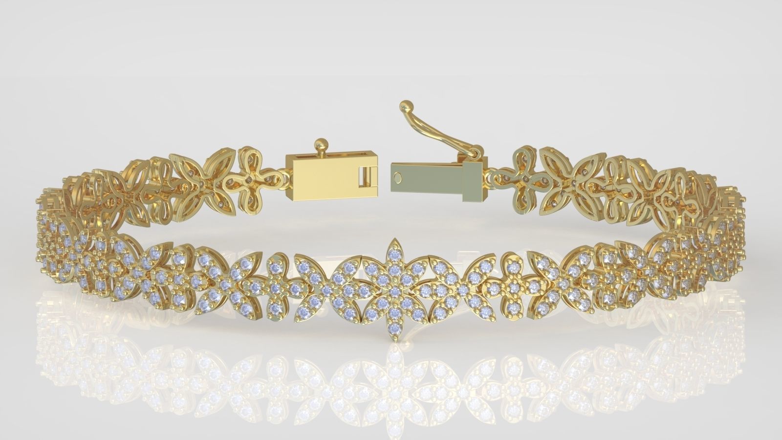 Bracelet model 3D printable model 0023-15 3D print model_2