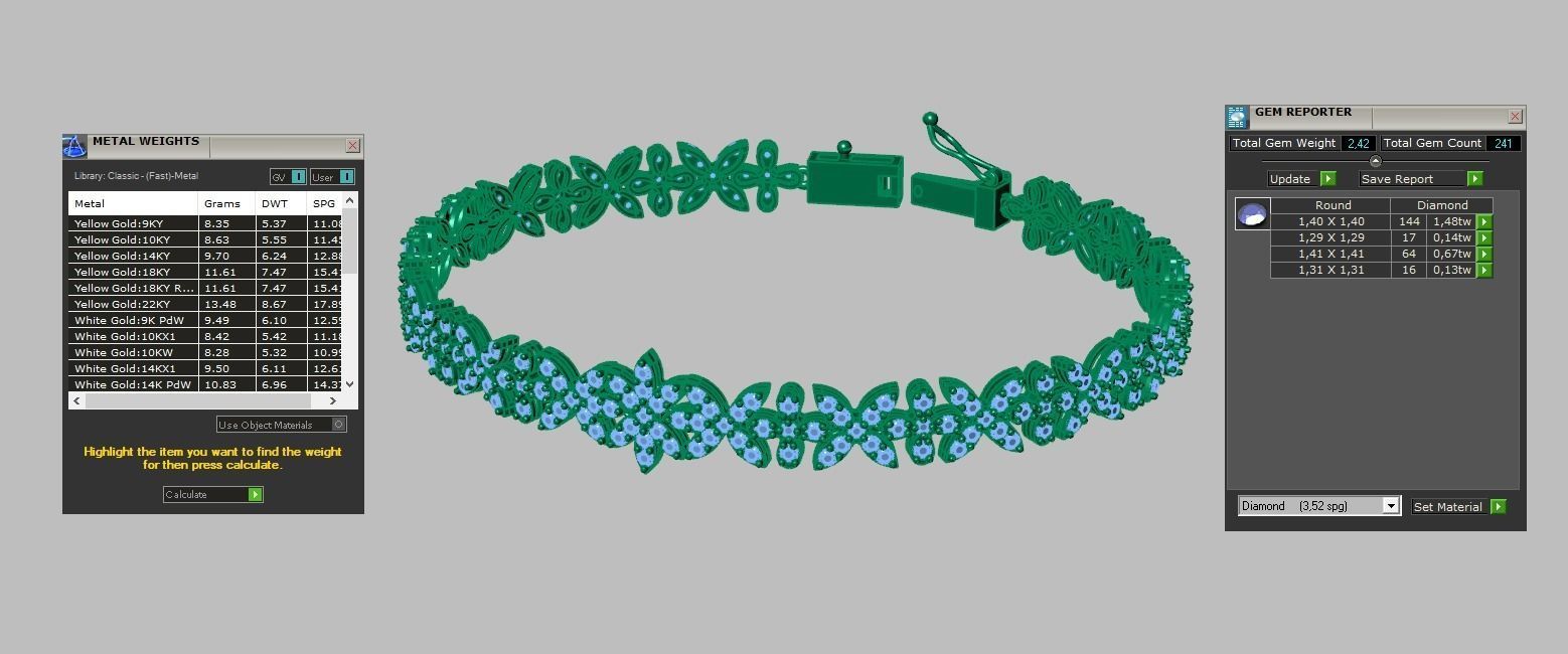 Bracelet model 3D printable model 0023-15 3D print model_8