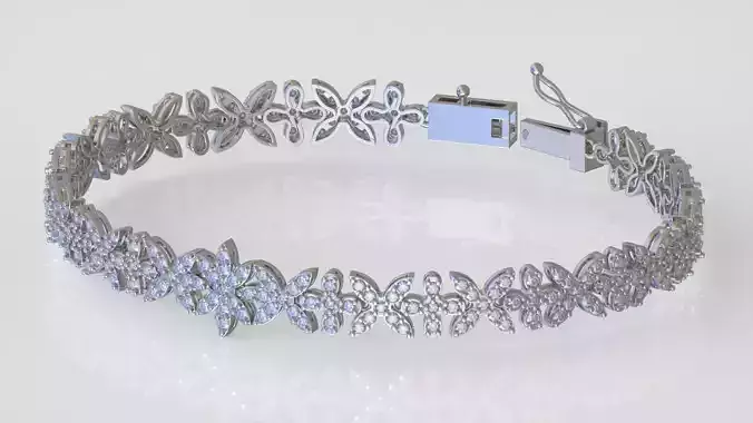Bracelet model 3D printable model 0023-15 3D print model