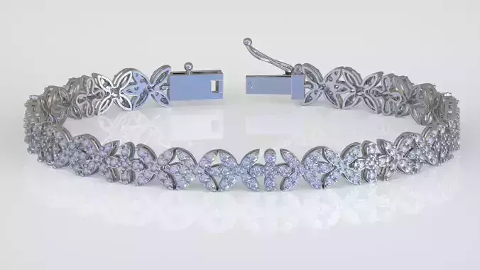 Bracelet model 3D printable model 0024-14 3D print model