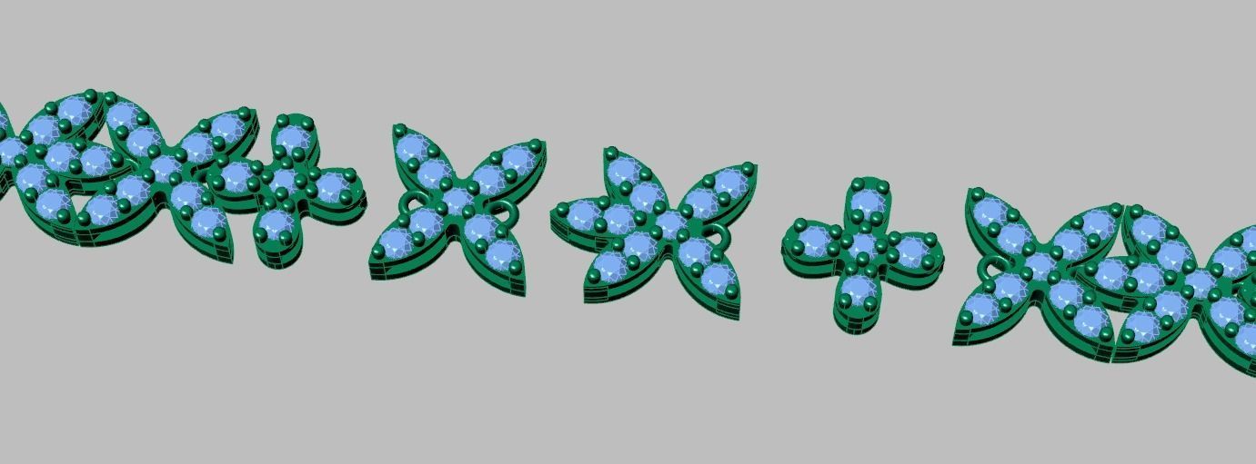 Bracelet model 3D printable model 0024-14 3D print model_11