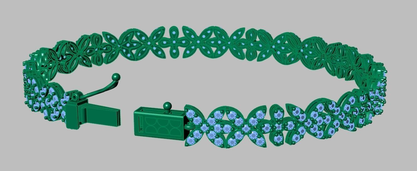 Bracelet model 3D printable model 0024-14 3D print model_8