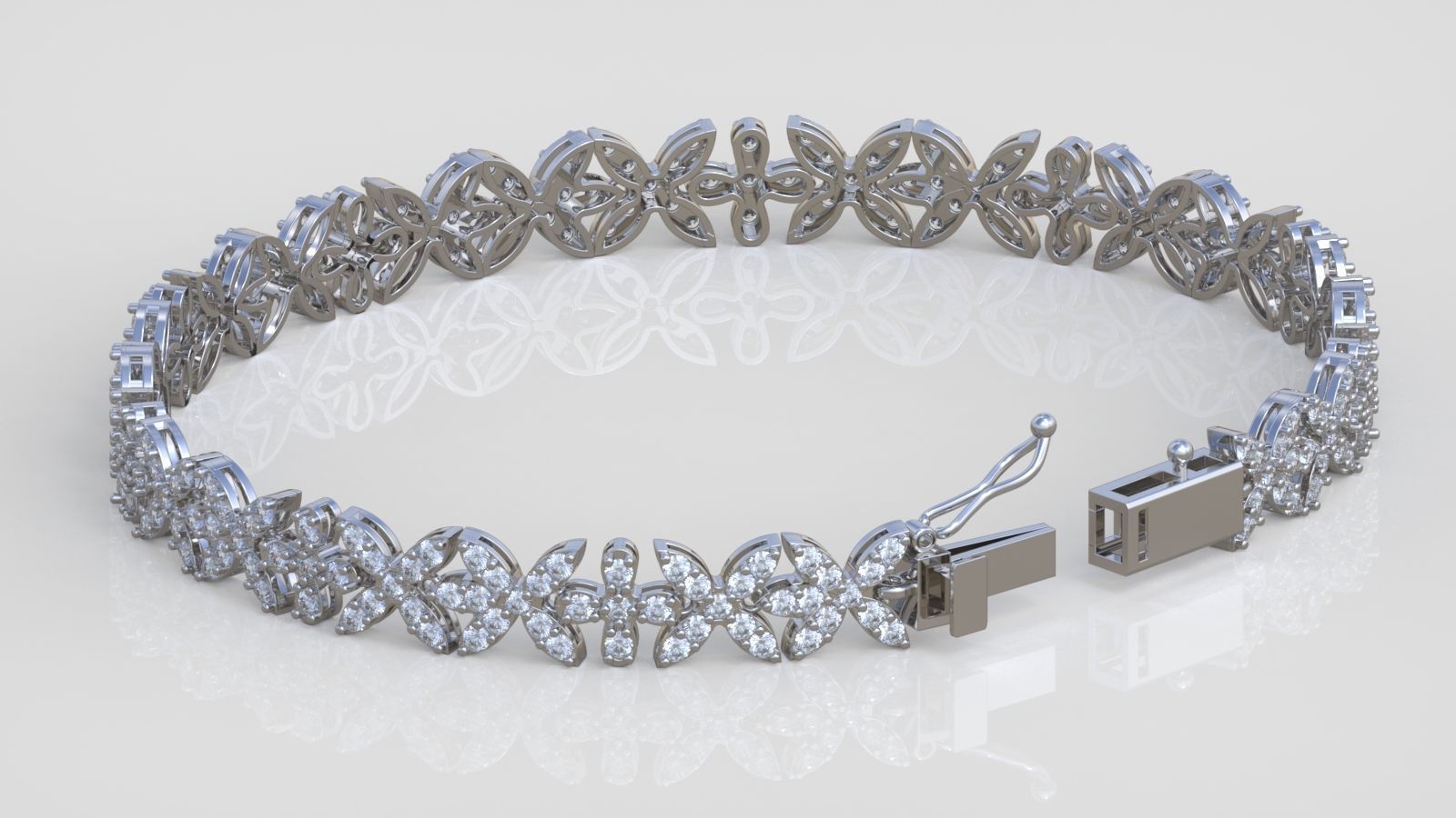 Bracelet model 3D printable model 0024-14 3D print model_4