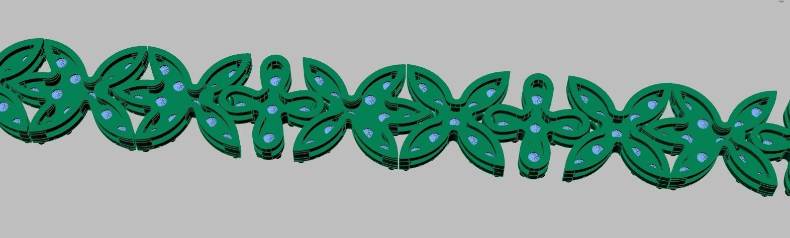 Bracelet model 3D printable model 0024-14 3D print model_10