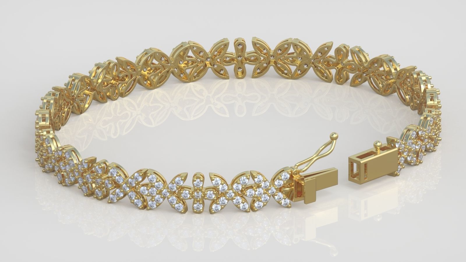 Bracelet model 3D printable model 0024-14 3D print model_5