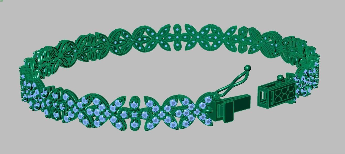 Bracelet model 3D printable model 0024-14 3D print model_17