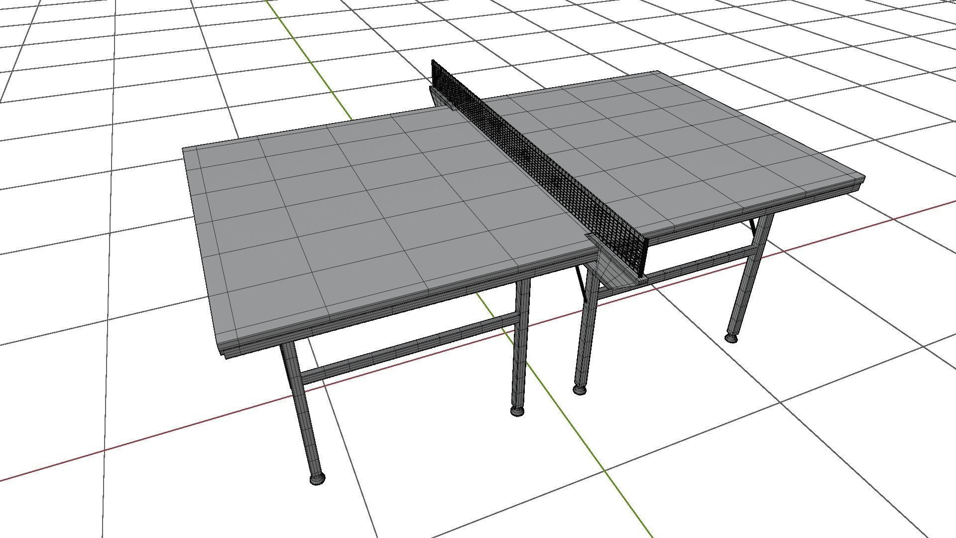 Table Tennis Low-poly 3D model_14