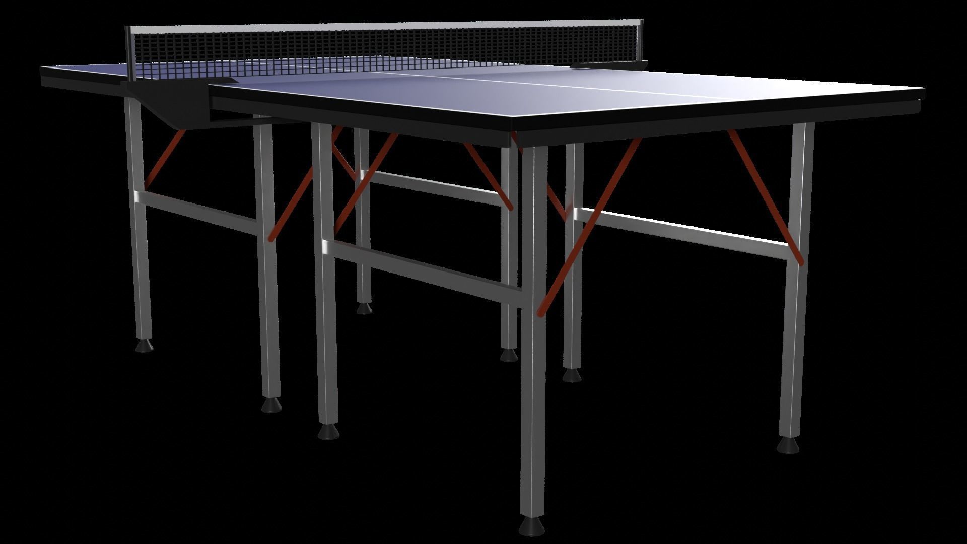 Table Tennis Low-poly 3D model_6
