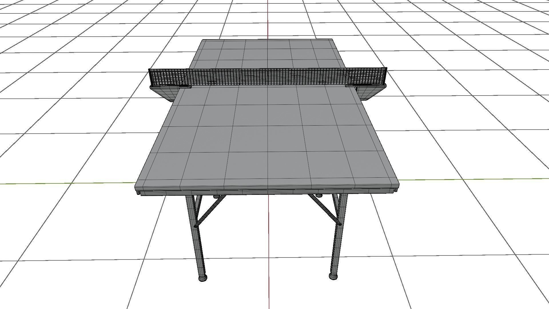 Table Tennis Low-poly 3D model_9