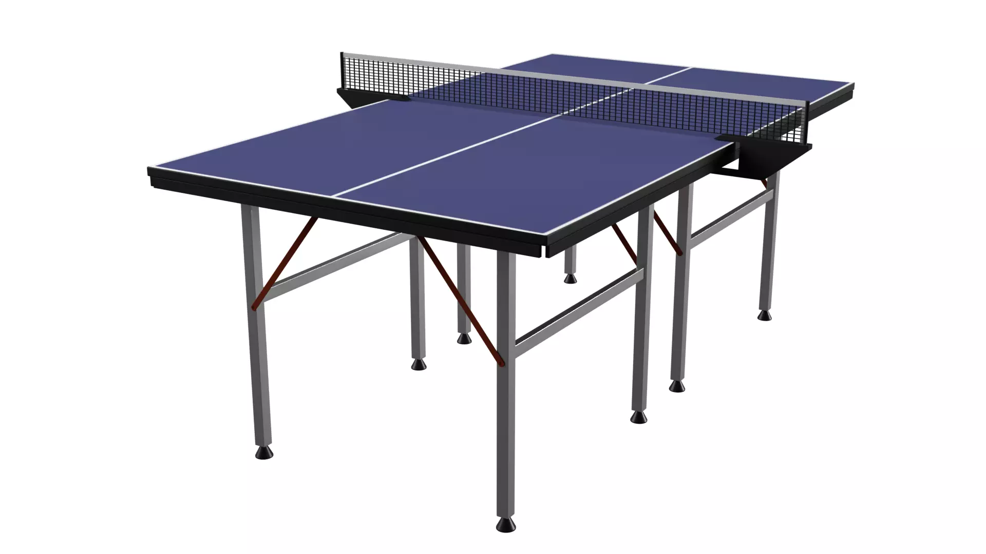 Table Tennis Low-poly 3D model_0