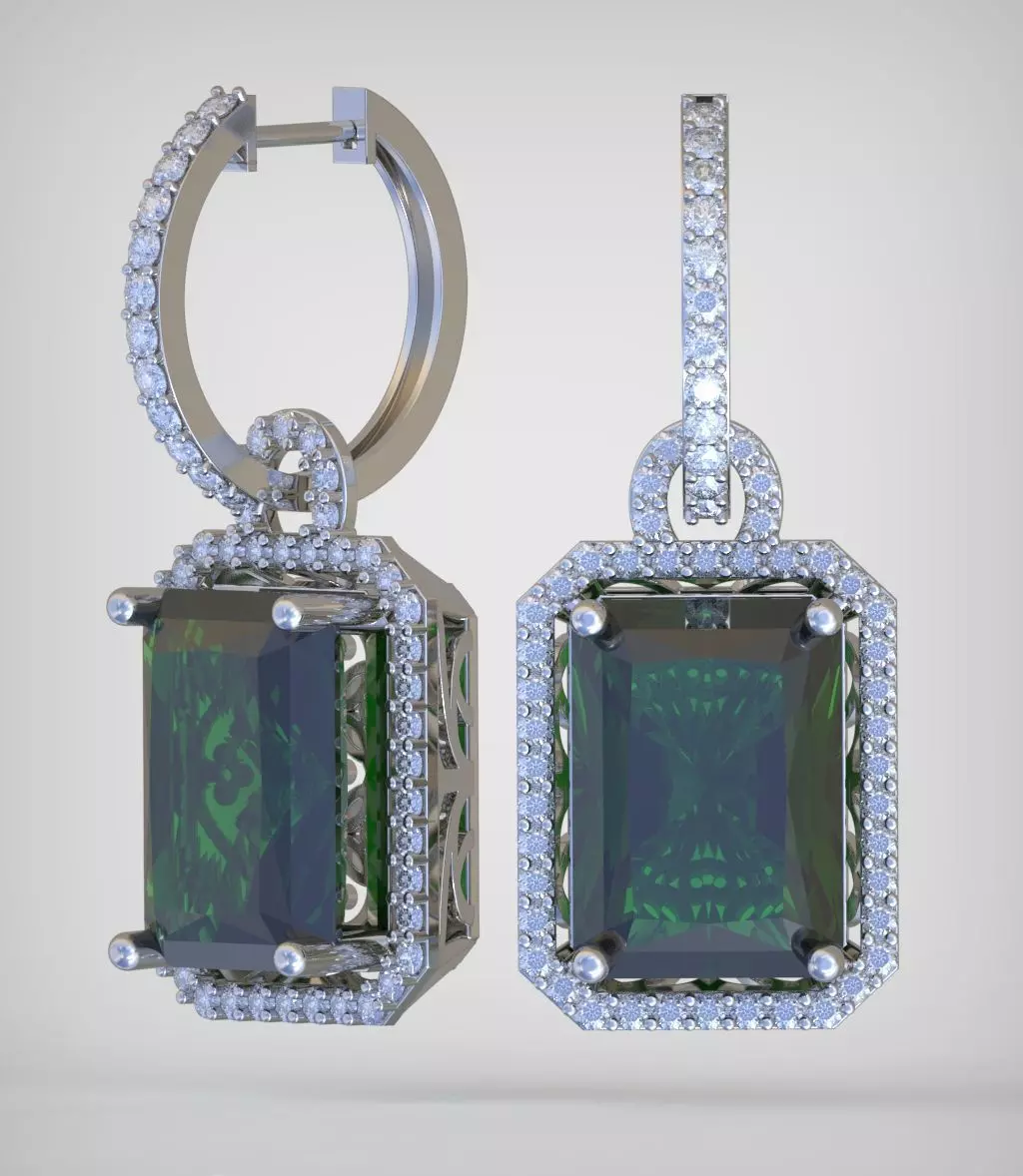 Earring model 251 3D printable model14 3D print model