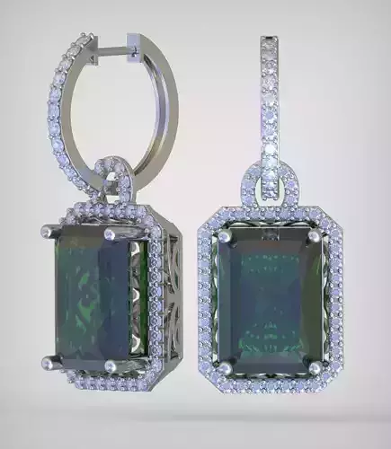 Earring model 251 3D printable model14