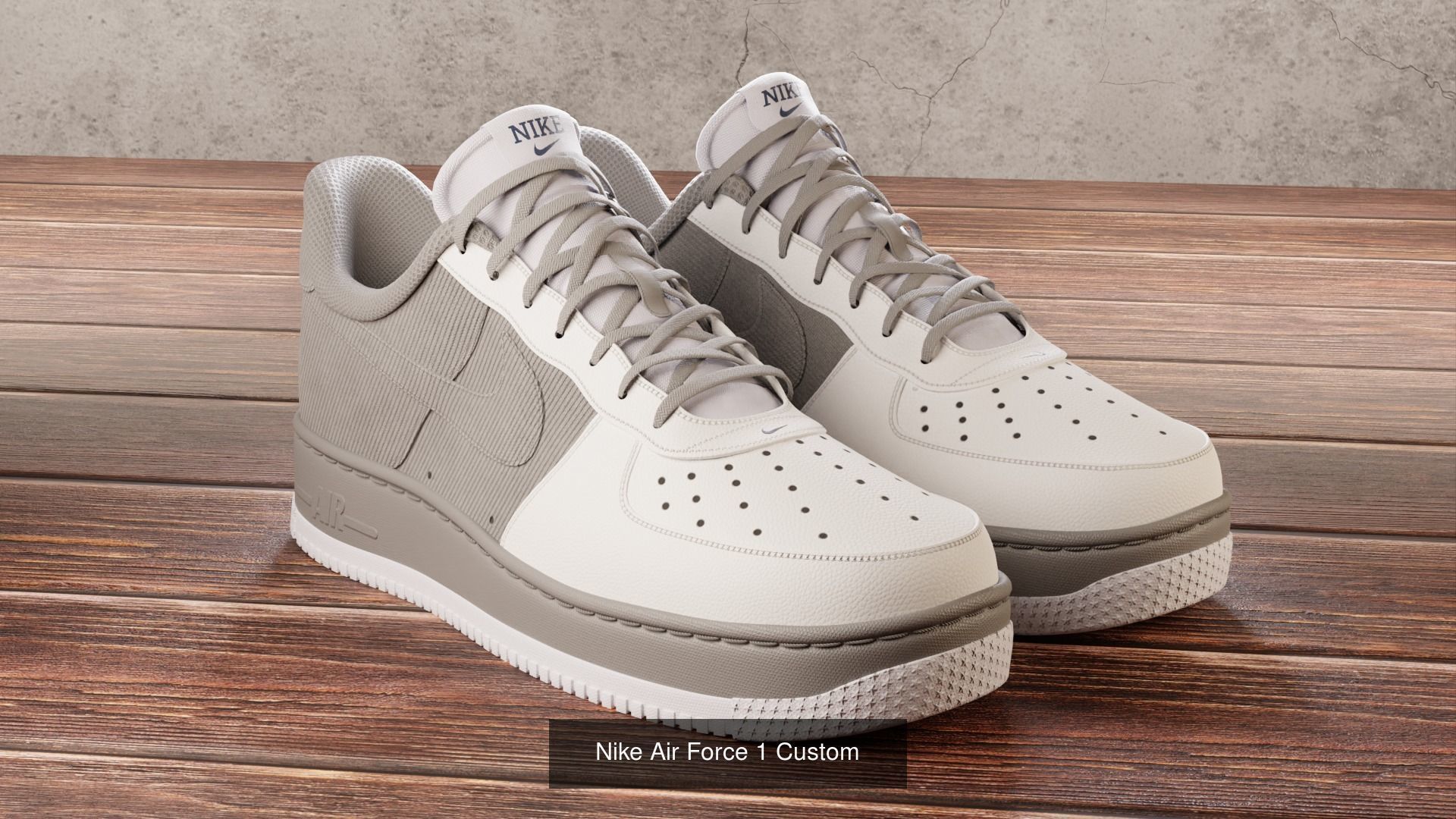 Air Force 1 14 Pieces 3D Model Collection_5