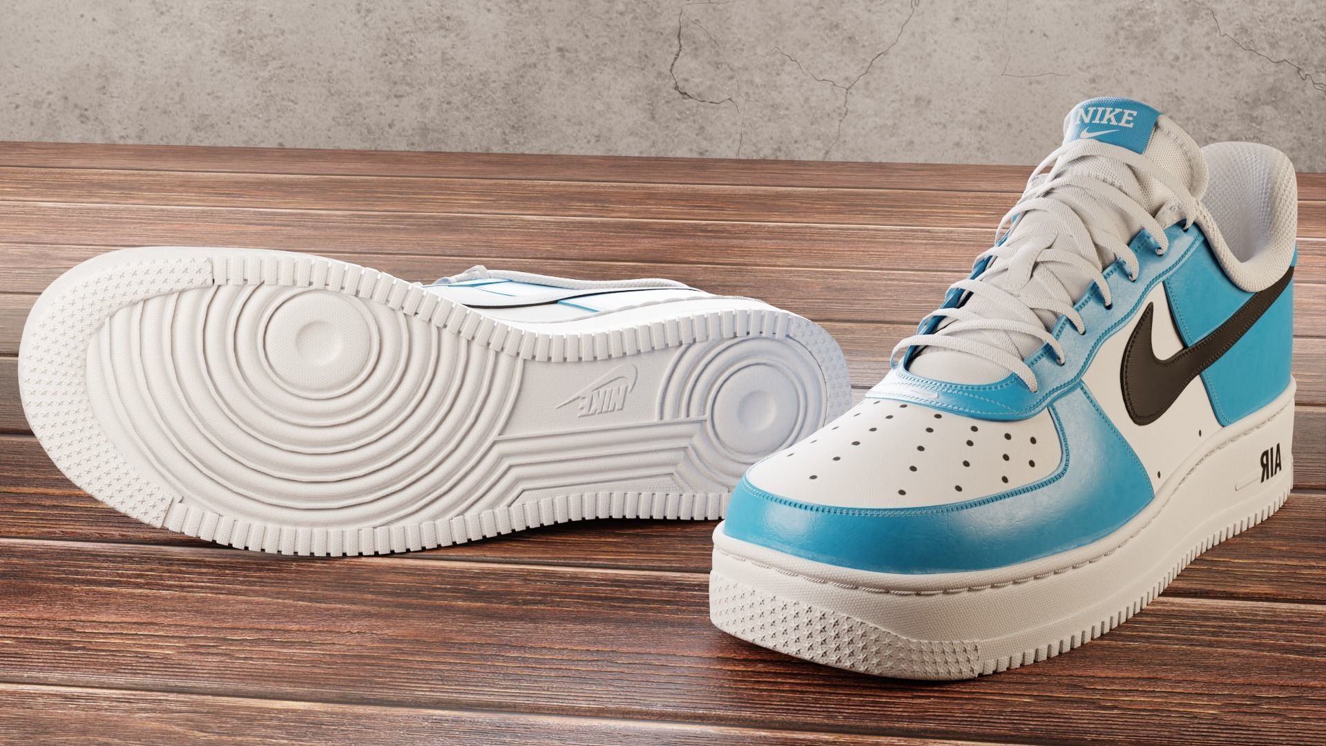 Air Force 1 14 Pieces 3D Model Collection_27